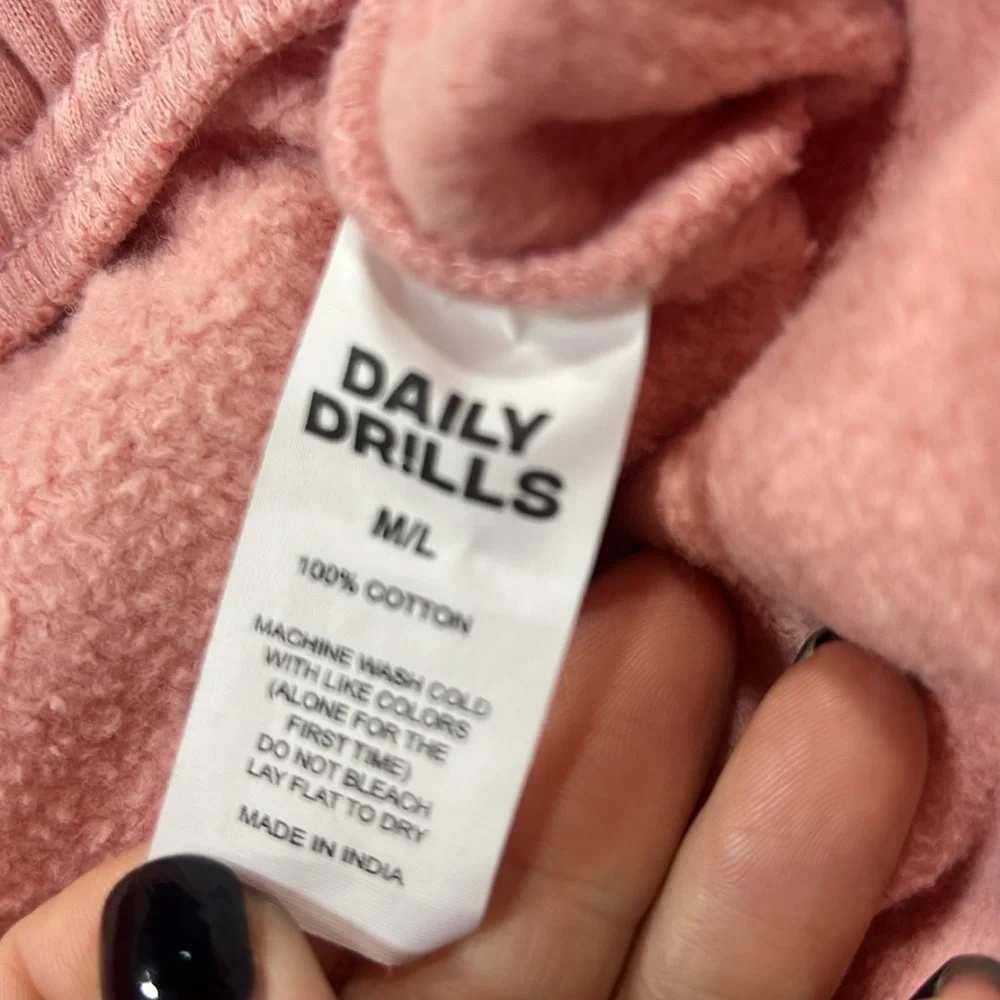 Daily drills joggers sweat pants size Cupid pink M/L - Picture 4 of 9